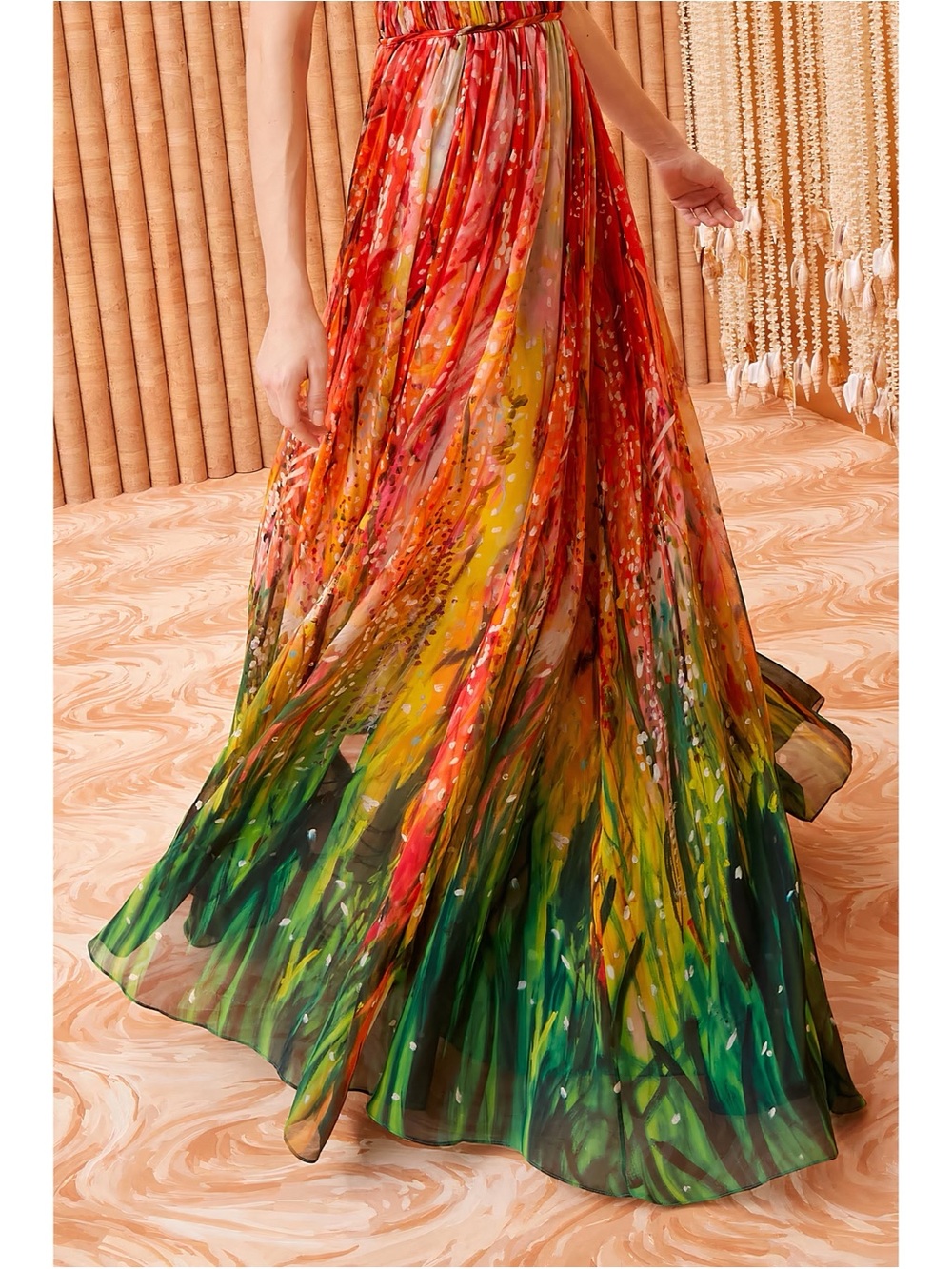 NWOT Ulla Johnson Maxi Silk Sleeveless Pleated Rosie Gown - Picture 5 of 8